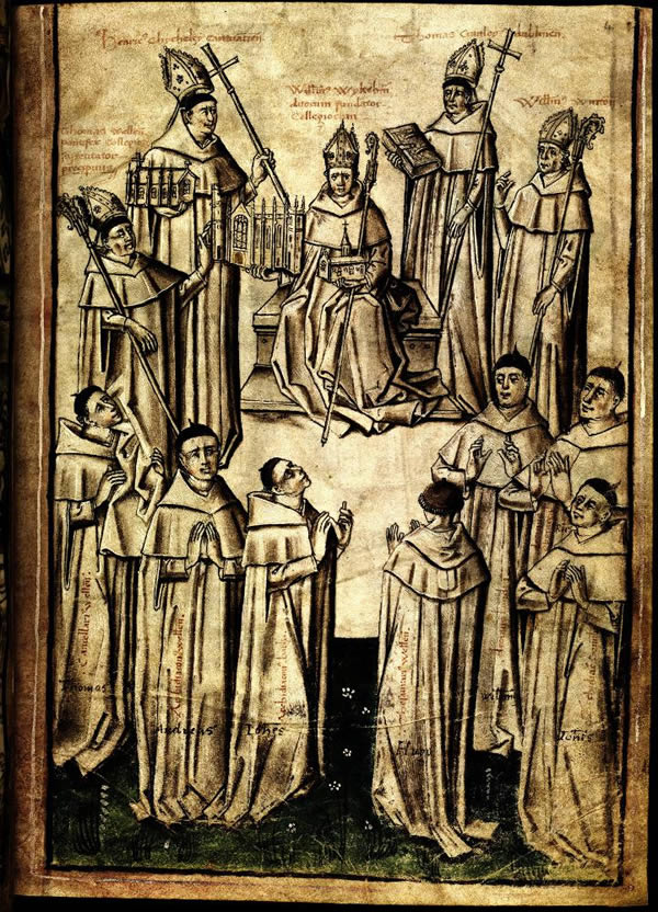 MS 288, f. 4r, Chaundler鈥檚 life of William of Wykeham, 15thC