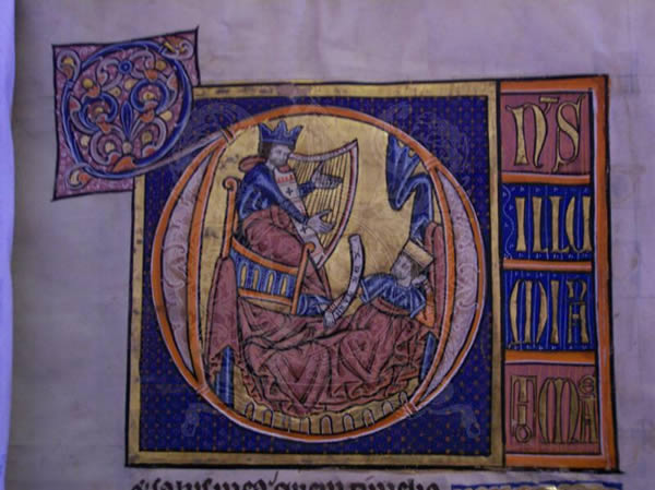 MS 322, f. 28r, De Brailes Psalter, 13thC