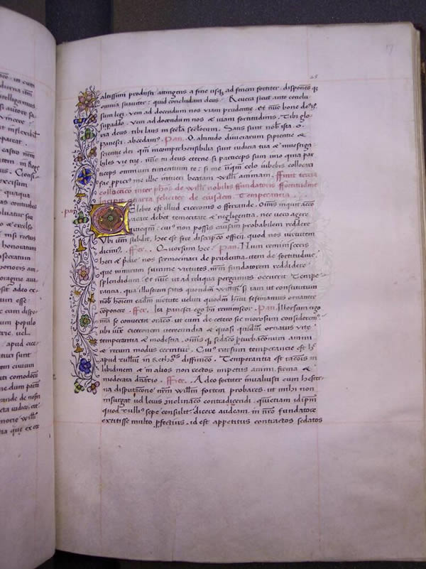 MS 288, f. 17r, Chaundler鈥檚 life of William of Wykeham, 15thC