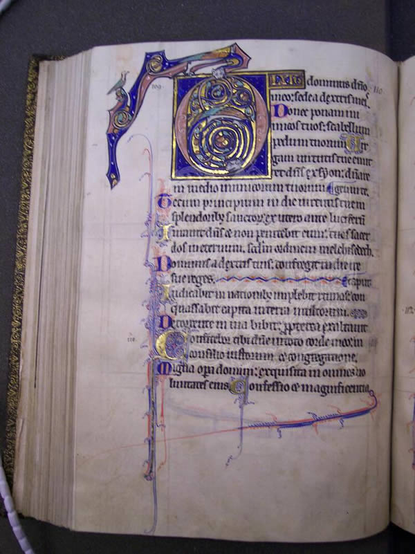 MS 358, f. 95v, Psalter, 13thC