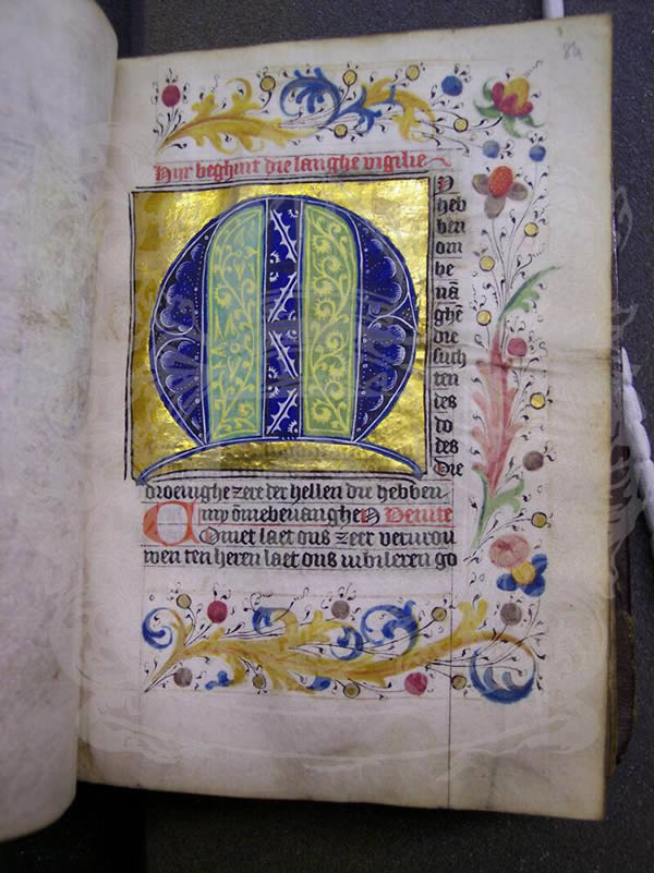 MS 371, f84r, Book of hours, 15thC