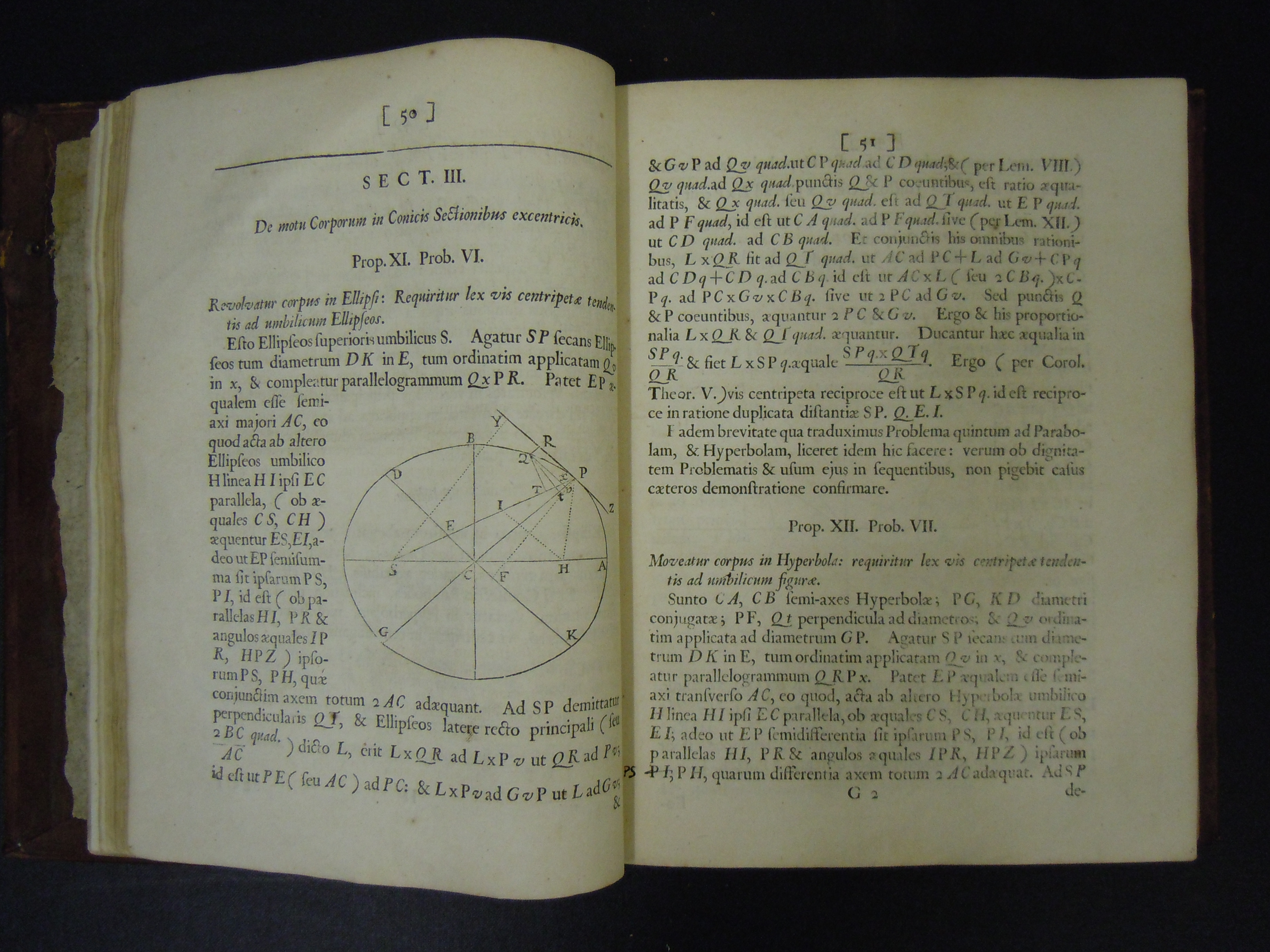 BT1.128.26, pp. 50-51, Isaac Newton鈥檚 Philosophi忙 naturalis principia mathematica (1687)