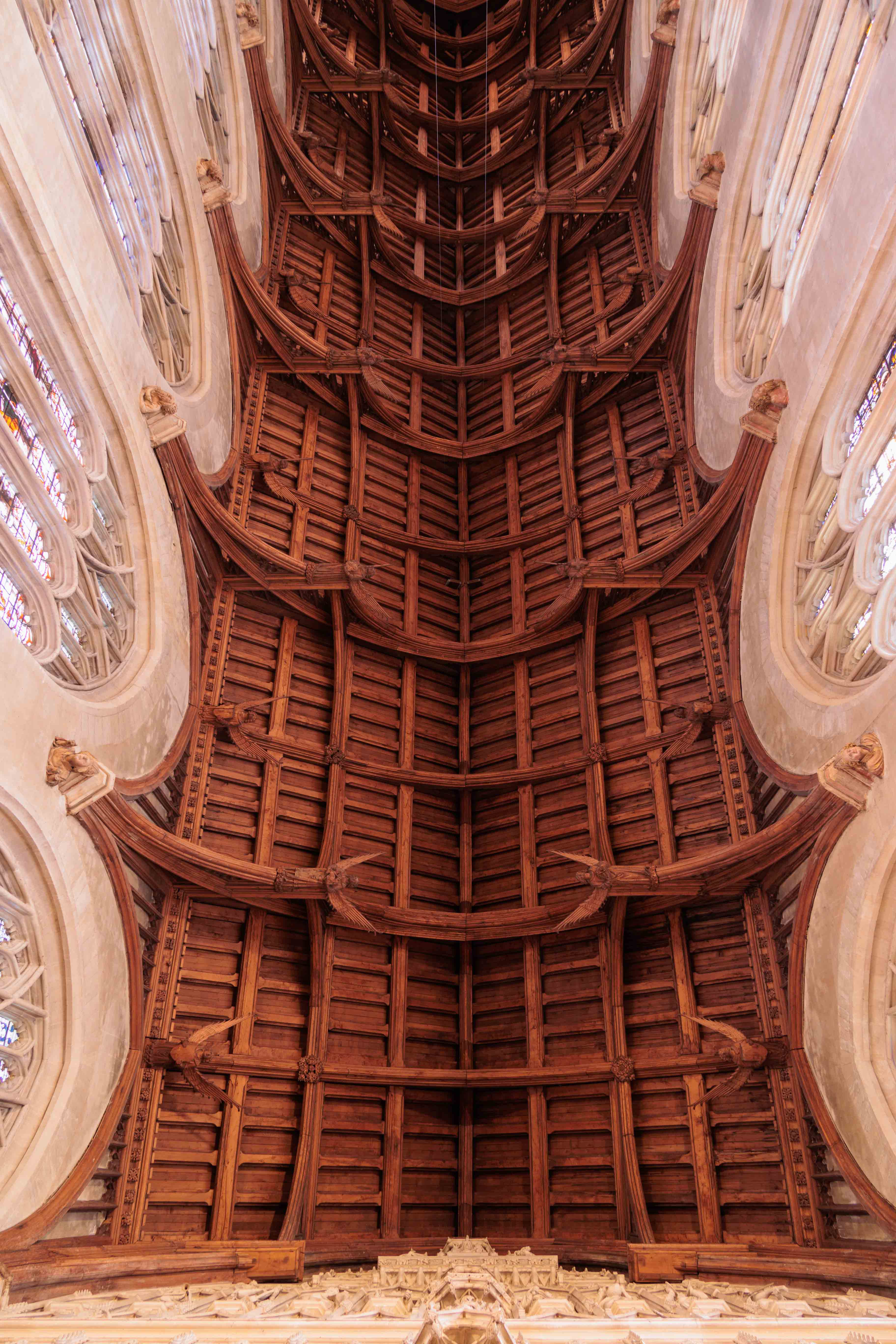 Chapel ceiling and reredos